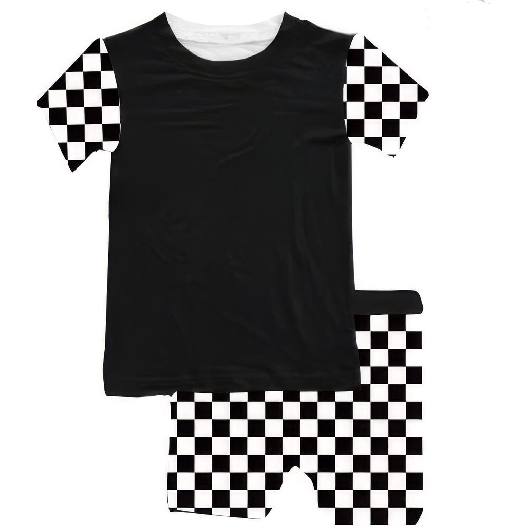 Fletch Babies' Checked Out 2 Piece Shorts Set In Black