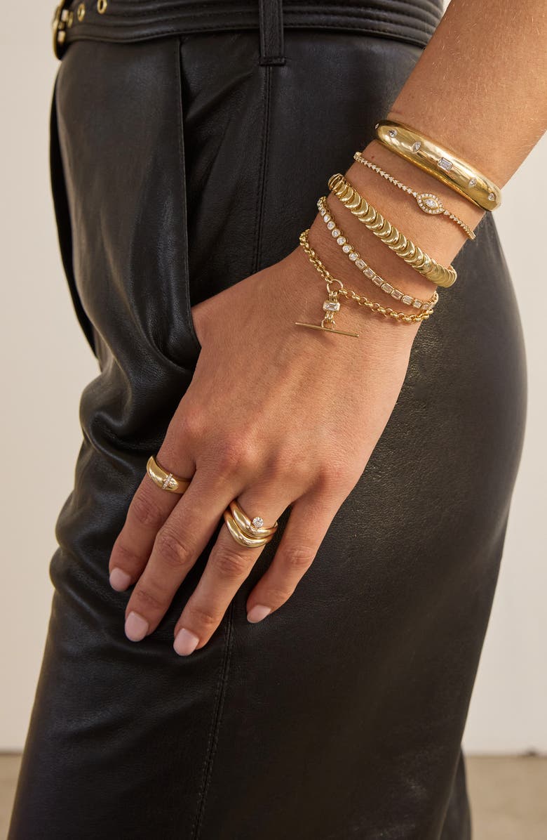 Zoë Chicco Wave Diamond Ring, Alternate, color, 14K Yellow Gold