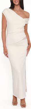 Petal & Pup Edie One-Shoulder Maxi Dress