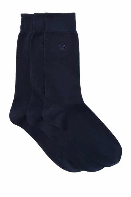Original Penguin Solid Crew Socks - Pack of 3