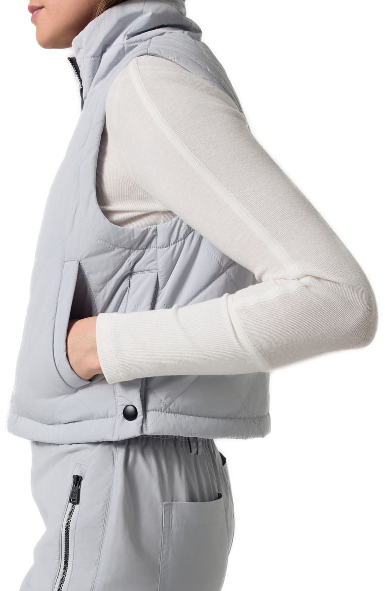 Alp N Rock Lucerne Water Repellent Quilted Vest, Alternate, color, Silver