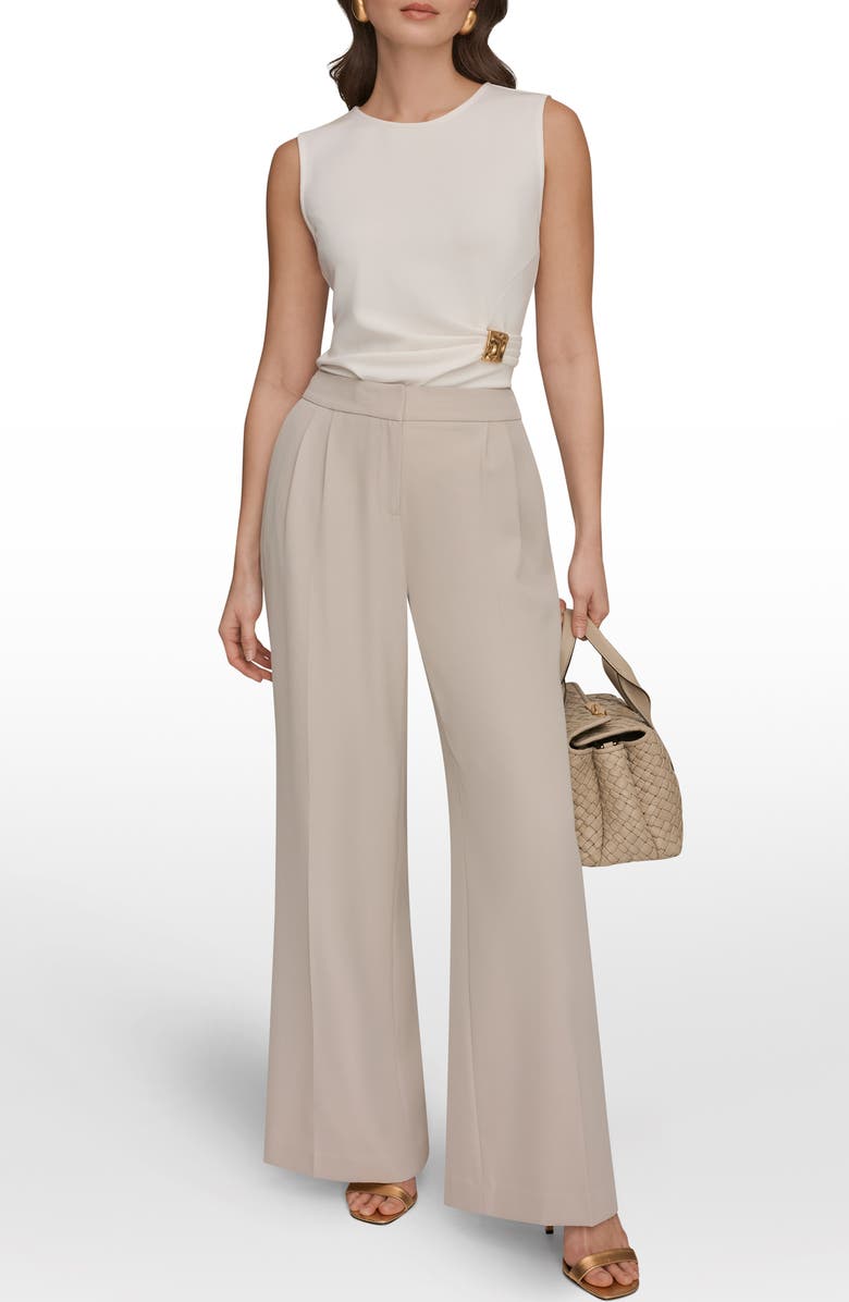 Donna Karan New York High Waist Wide Leg Pants, Alternate, color, Turin