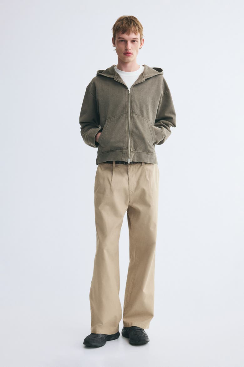 Hooded Overshirt Jacket, Alternate, color, Beige