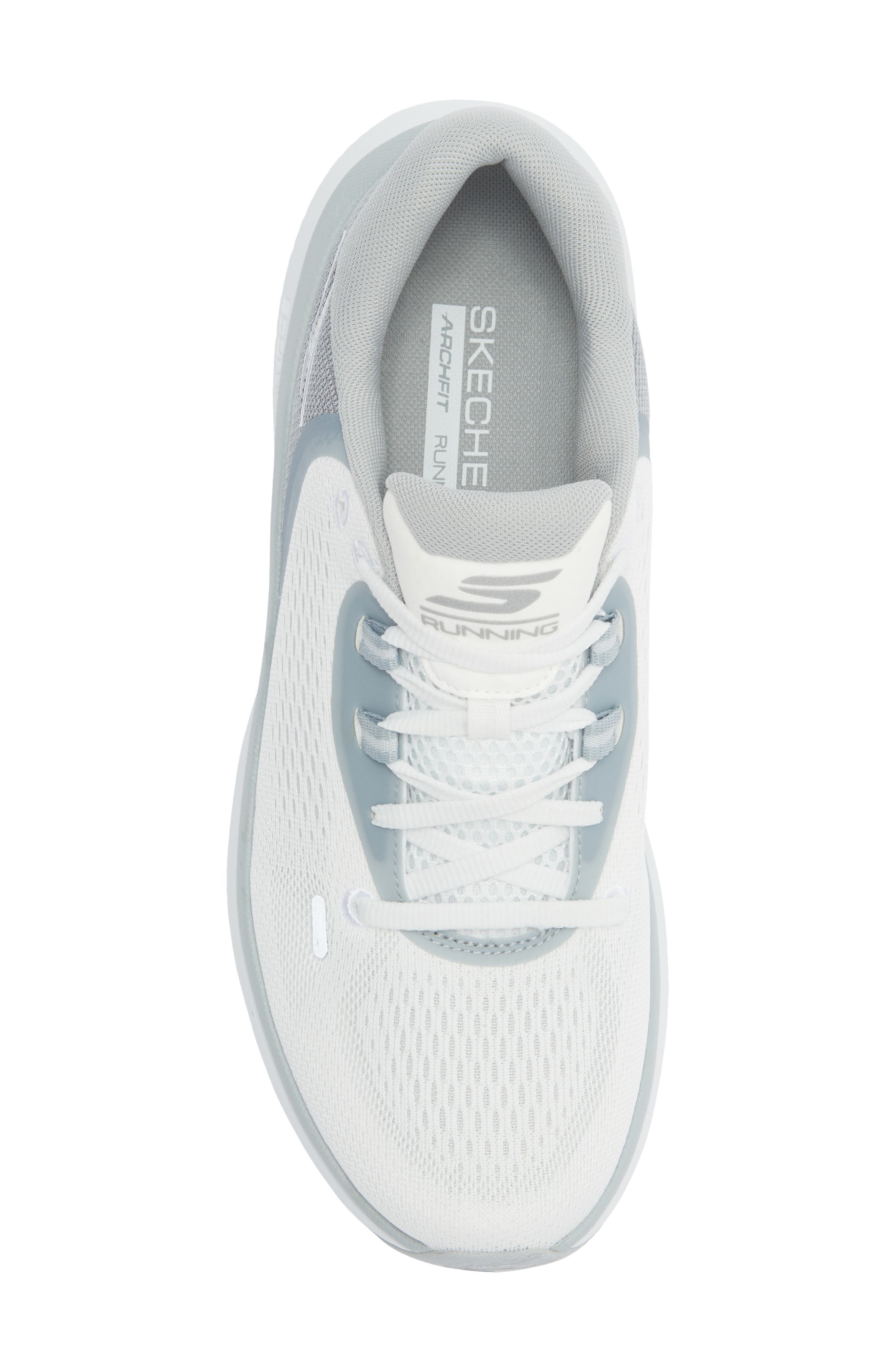 Go Run Pure 4 Arch Fit Running Shoe, Alternate, color, WHITE/ GRAY