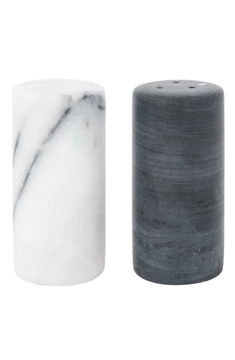 Artifacts Trading Company<sup>™</sup> Artifacts Trading Company Marble Salt & Pepper Shaker, Main, color, Black And White