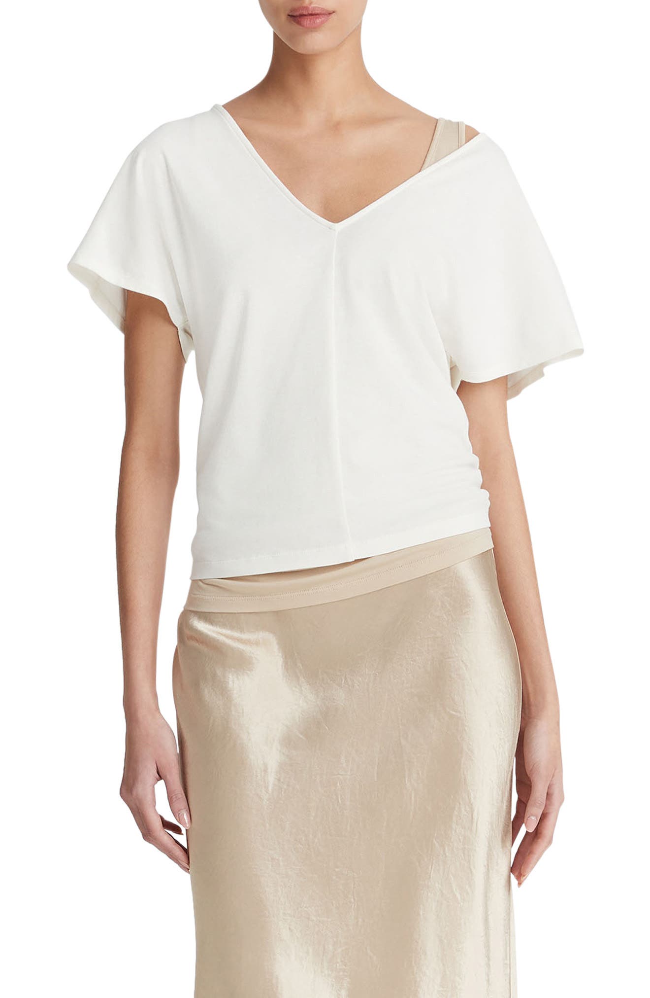Flutter Sleeve V-Neck Top