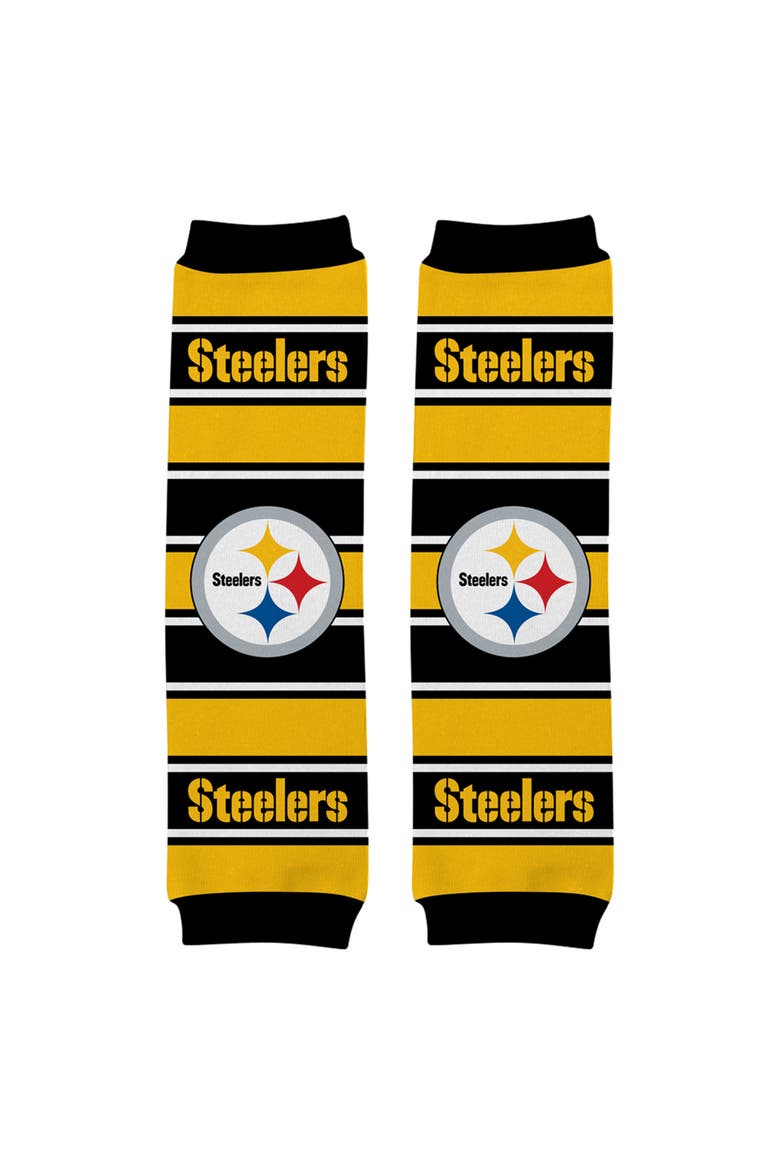 Pittsburgh Steelers Baby Leg Warmers, Main, color, Black