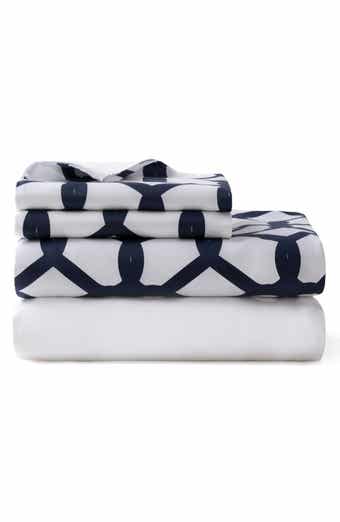 Chain Link Print Cotton Sateen Sheet Set