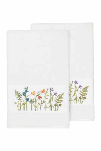 Serenity Embellished Bath Towel - Set of 2 - White
