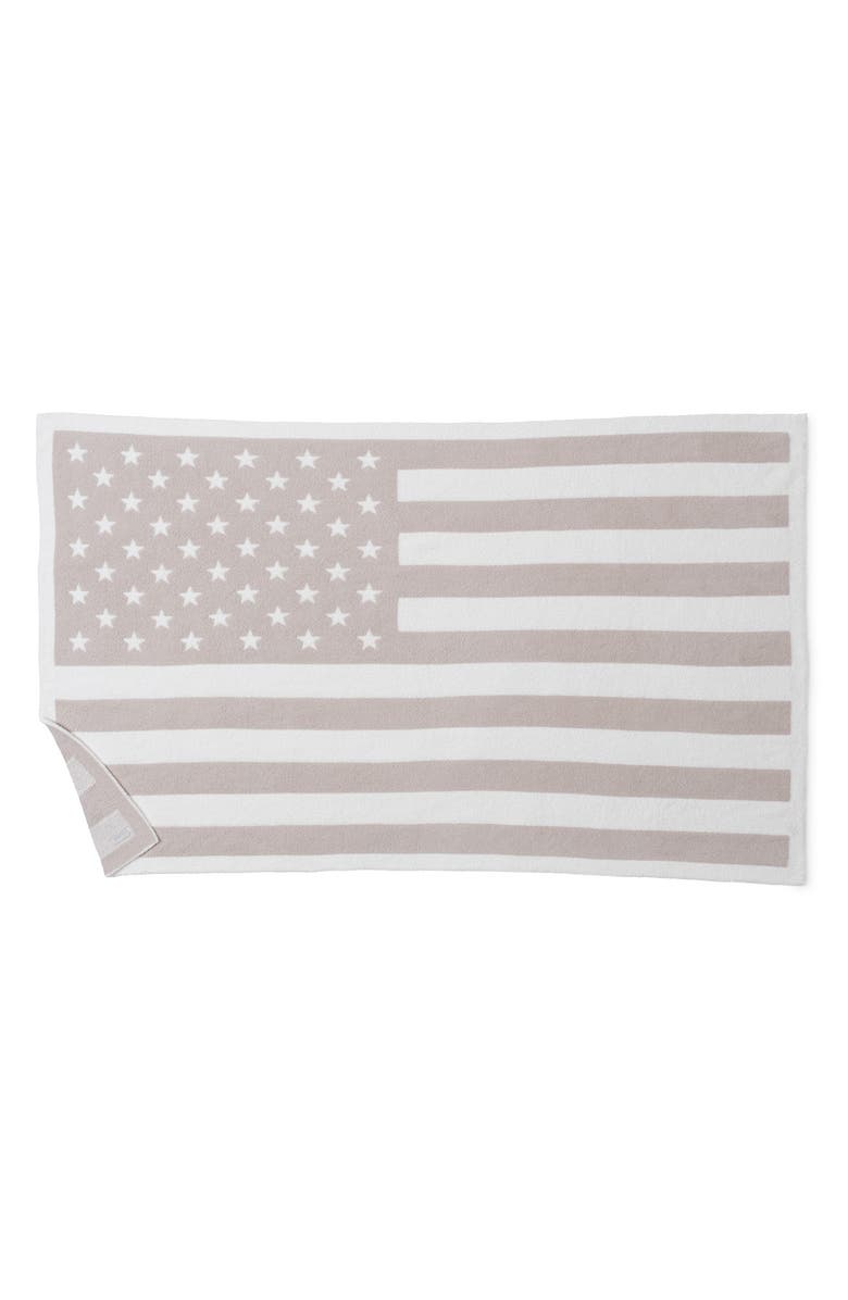 Barefoot Dreams<sup>®</sup> CozyChic<sup>®</sup> American Flag Throw Blanket, Alternate, color, 