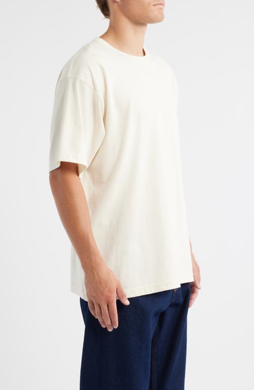 Edwin Oversize Heavyweight Cotton T-shirt In Neutral