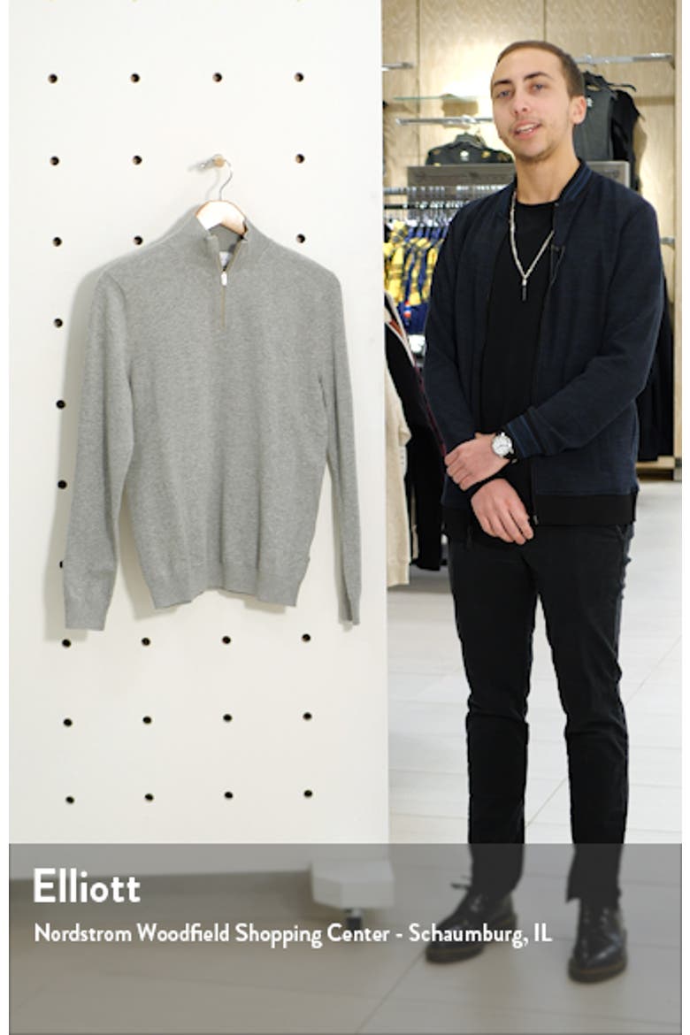 Classic Fit Quarter-Zip Mock Neck Sweater video