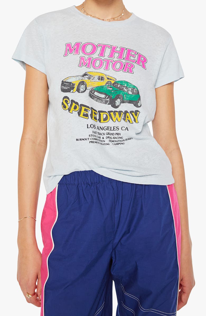 MOTHER The Sinful Short Sleeve Graphic T-Shirt, Main, color, Mother Motors