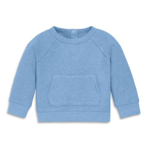 Baby Heathered Waffle Pocket Tee