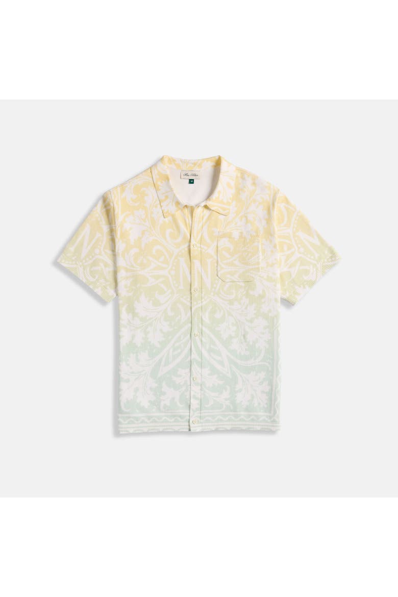 Jacquard Knit Monogram Shirt, Main, color, Citron Ombre