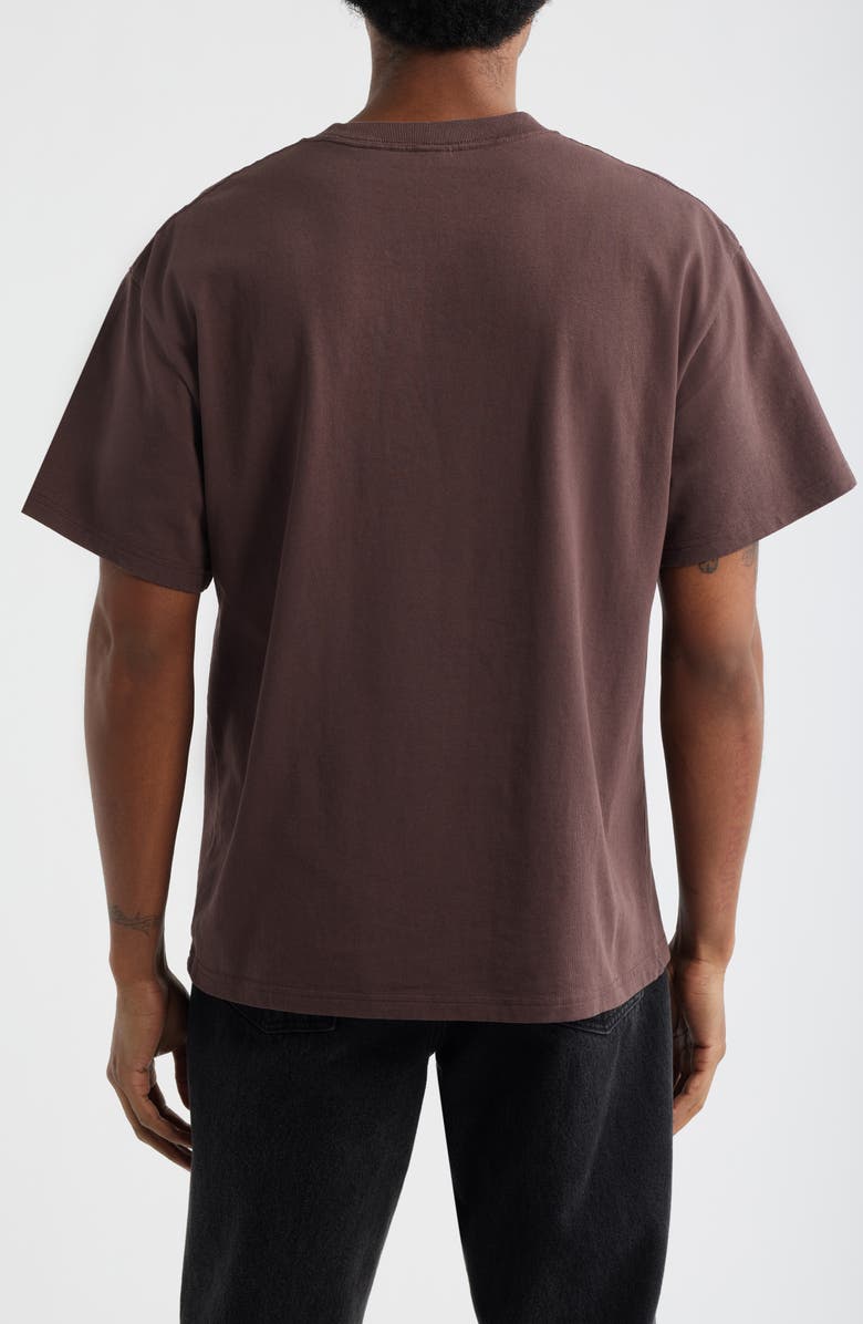 Brain Dead Time is Nigh Cotton Graphic T-Shirt, Alternate, color, Berry