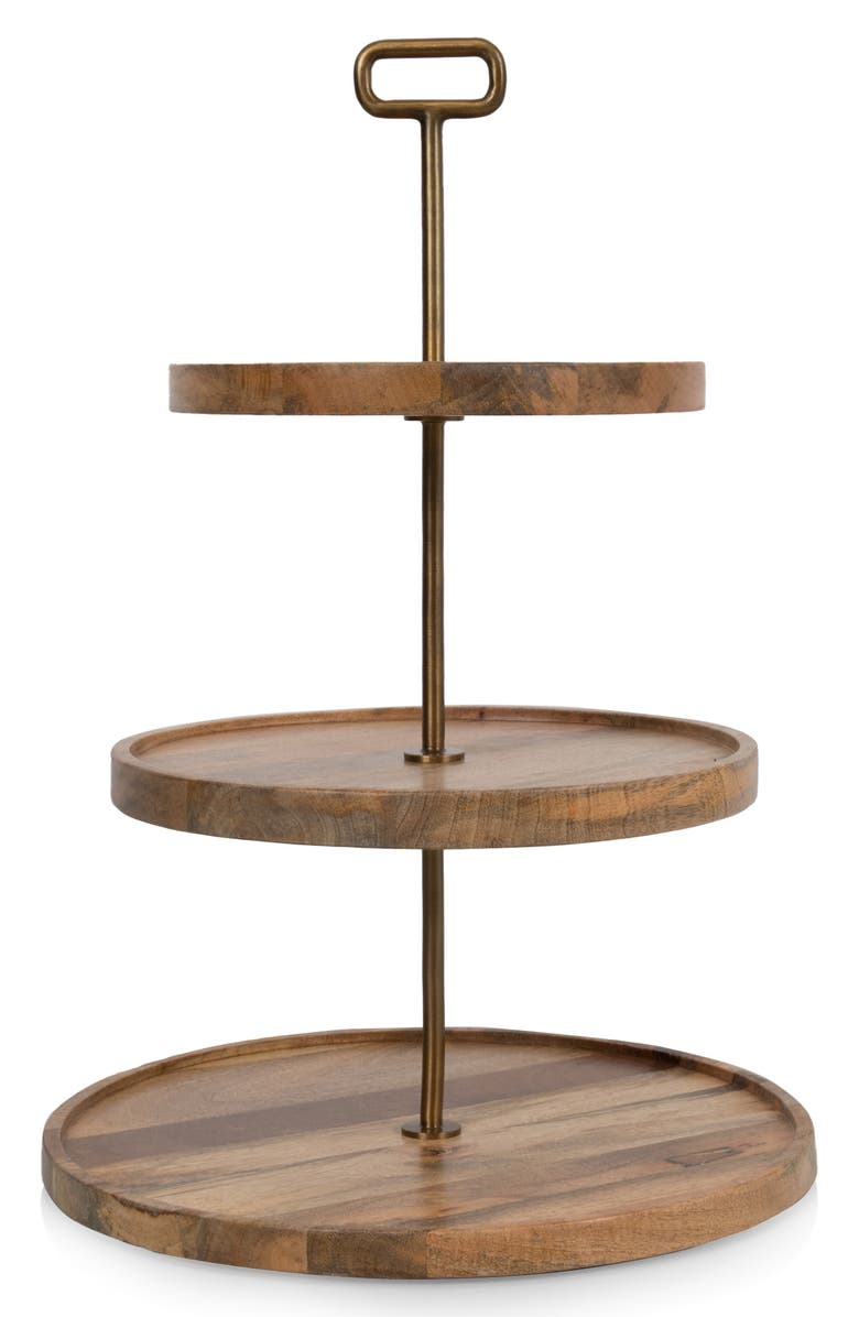 Picnic Time Tapas Serving Tray, Main, color, Brown