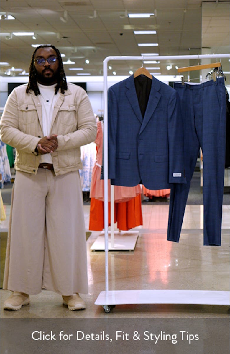 Blue Check Wool Suit, sales video thumbnail