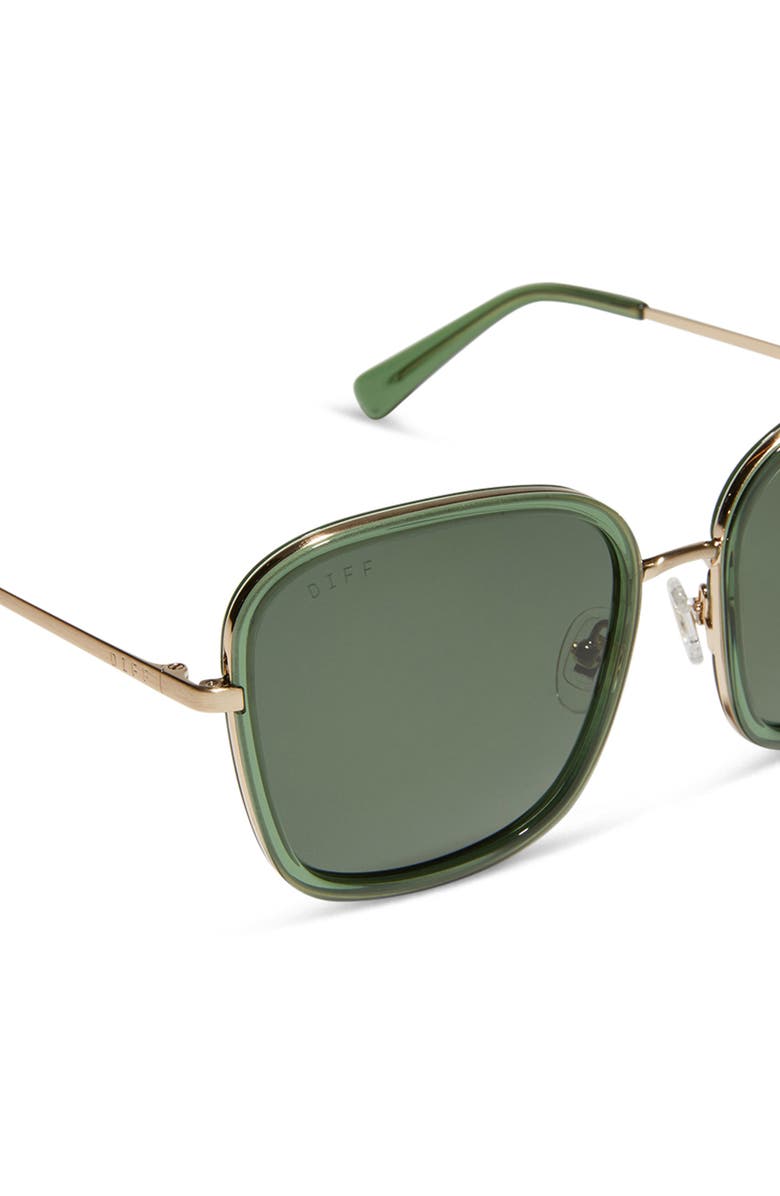DIFF Genevive 57mm Polarized Square Sunglasses, Alternate, color, 