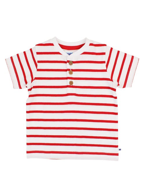 Rufflebutts Boys Short Sleeve Knit Henley
