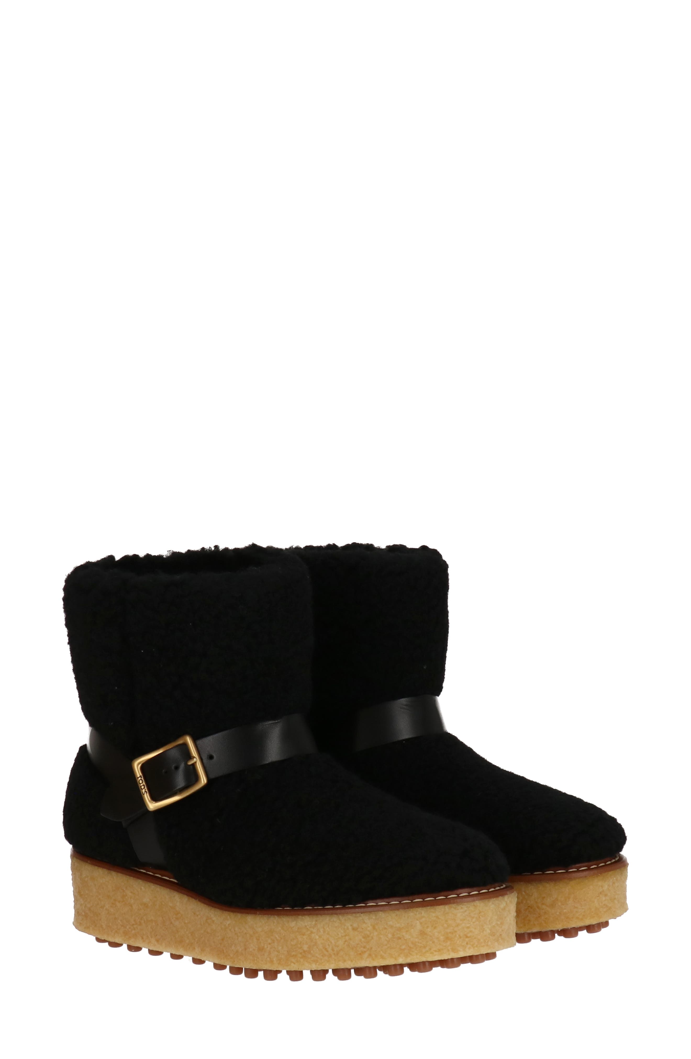 Tod's Faux Shearling Platform Boot