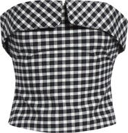 POSSE Chiara Strapless Stretch Cotton Top