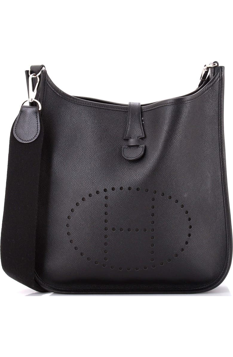 Pre-Owned Hermes Evelyne Bag Gen III Epsom PM, Main, color, Noir