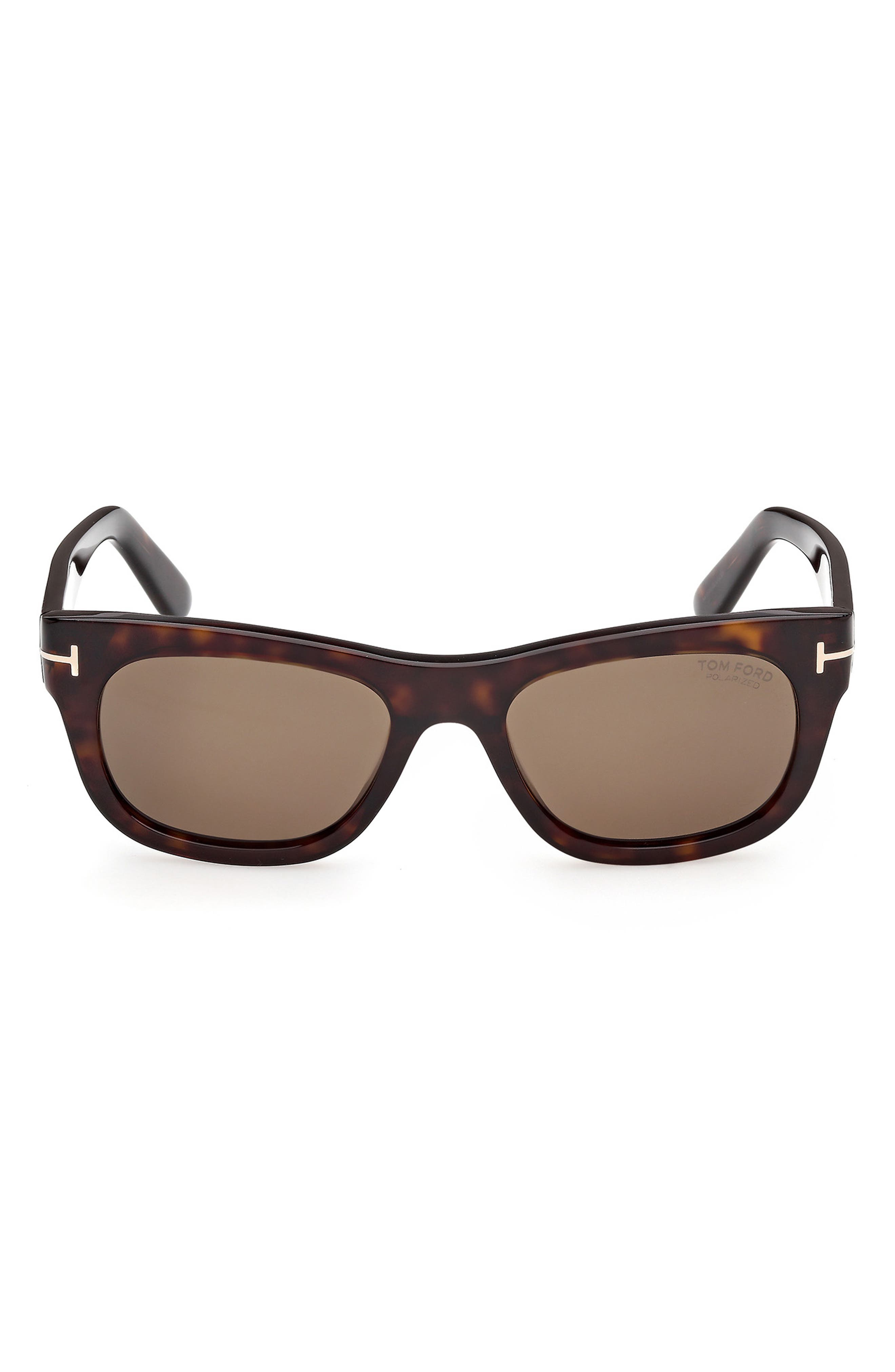 TOM FORD 54mm Polarized Rectangular Sunglasses