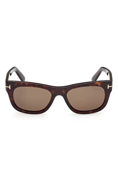 54mm Polarized Rectangular Sunglasses