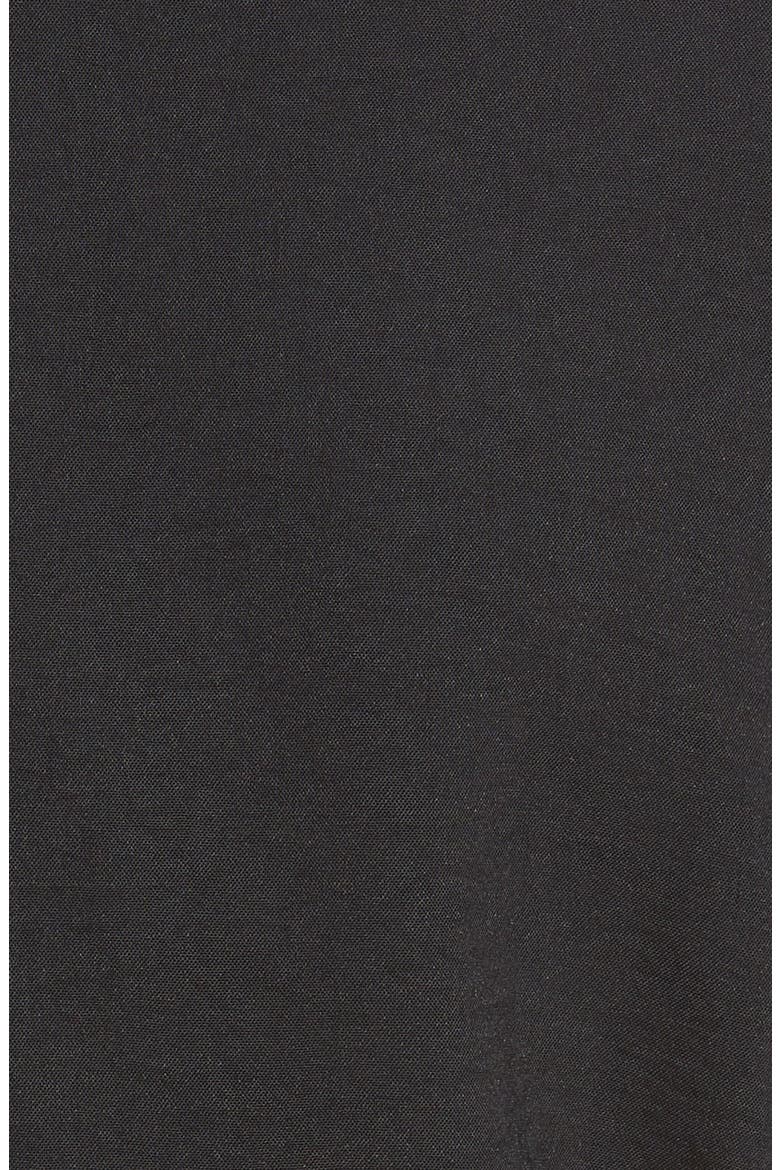 Flaired Tie Waist Long Sleeve Romper, Alternate, color, BLACK