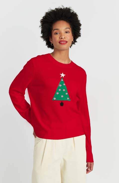 Wool-Cashmere Xmas Tree Sweater