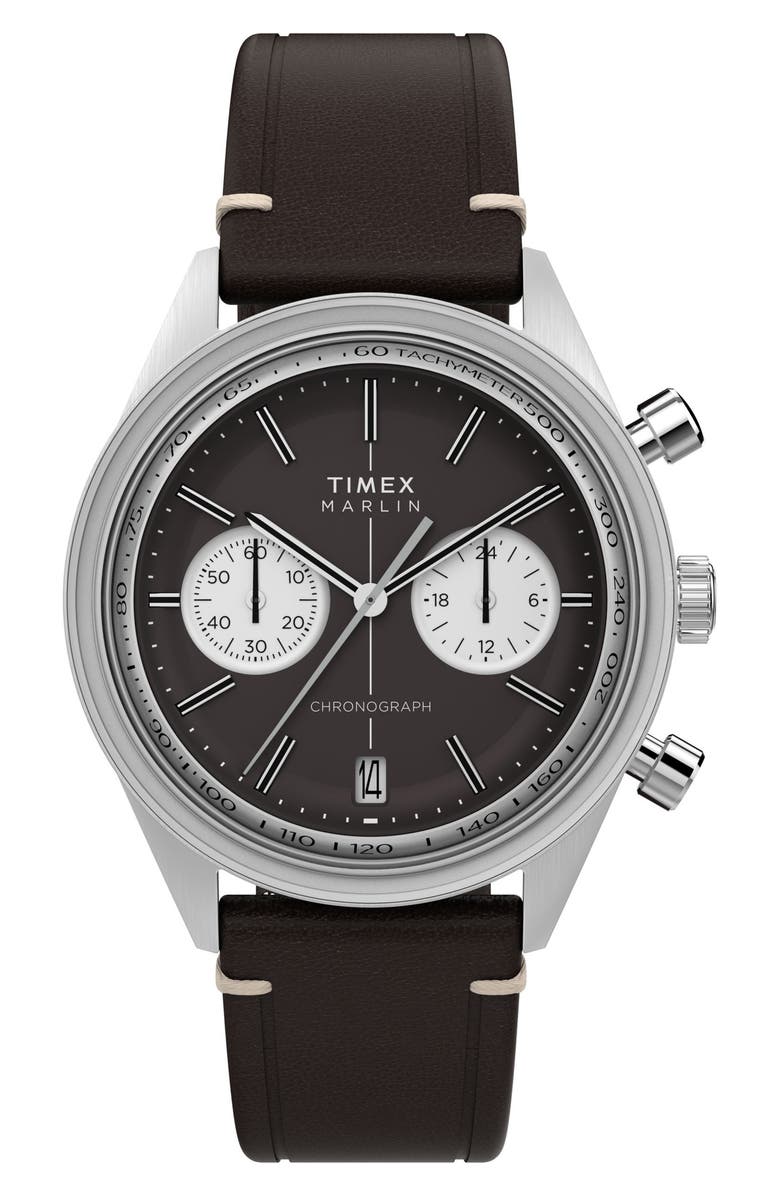 Timex<sup>®</sup> Marlin<sup>®</sup> Jet Chronograph Bracelet Watch, 40mm, Main, color, Brown