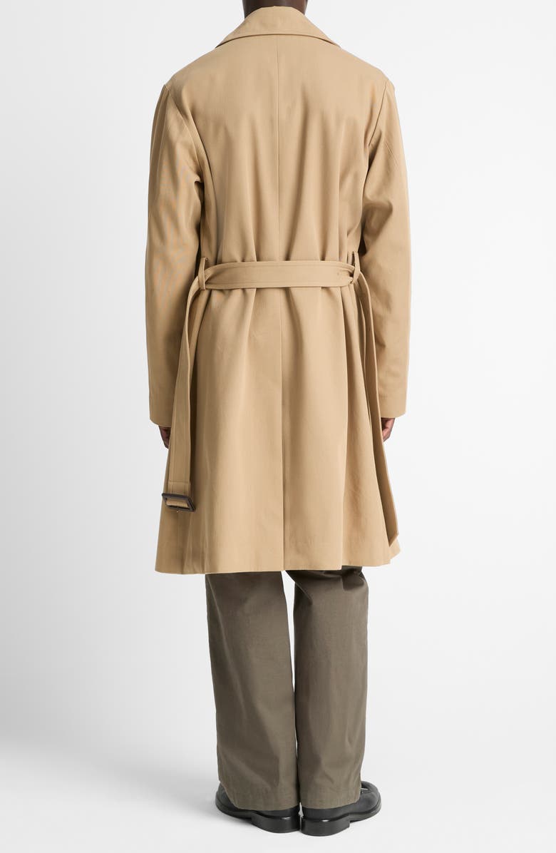 Vince Double Breasted Trench Coat, Alternate, color, Light Beachwood