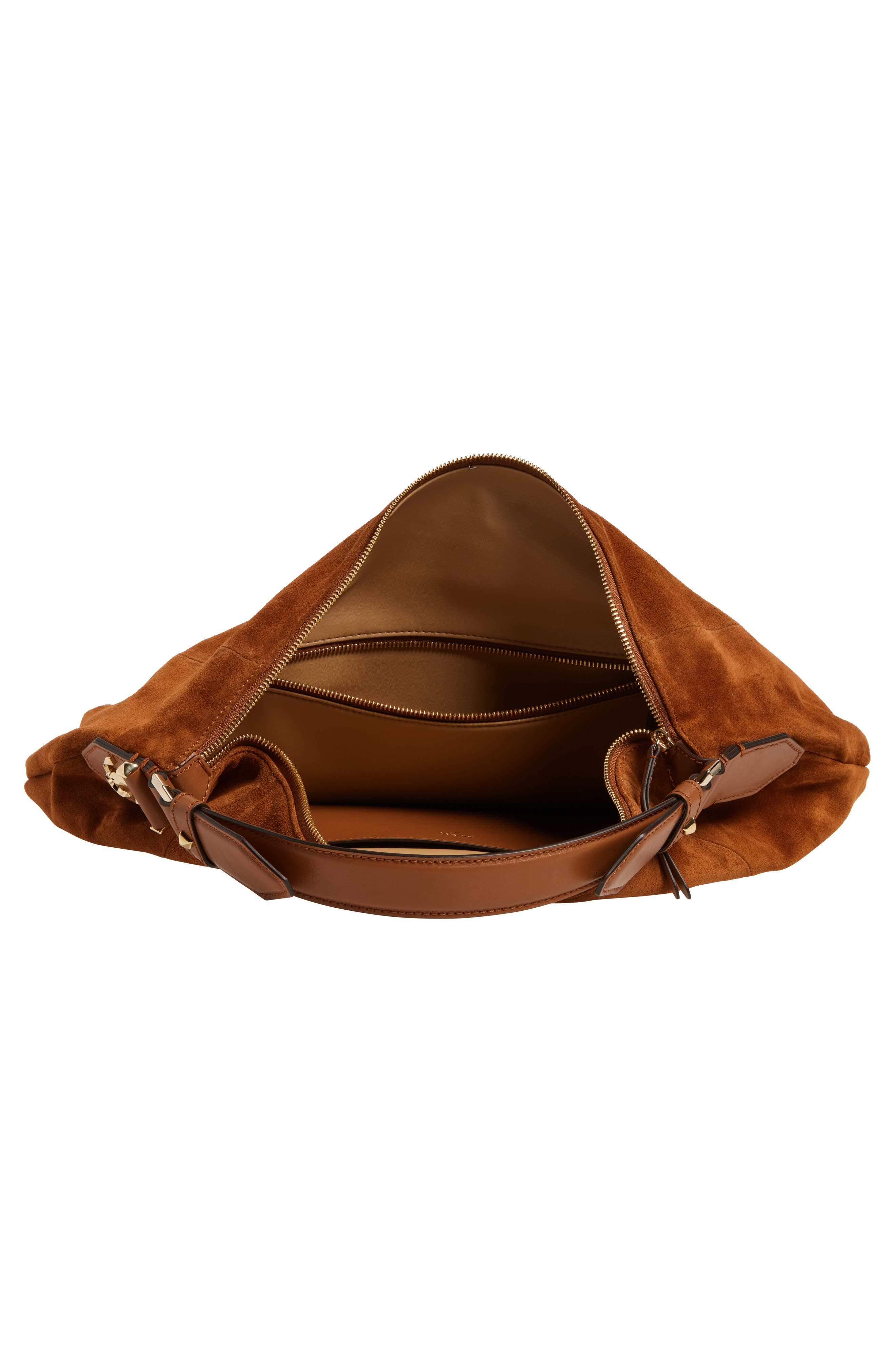 Ana Suede Hobo Bag, Alternate, color, TAN