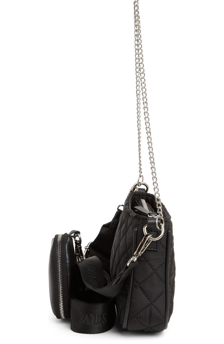 Steve Madden Bfred Quilted Nylon Crossbody Bag, Alternate, color,