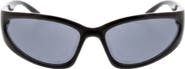 BCBG 54mm Racer Wrap Sunglasses