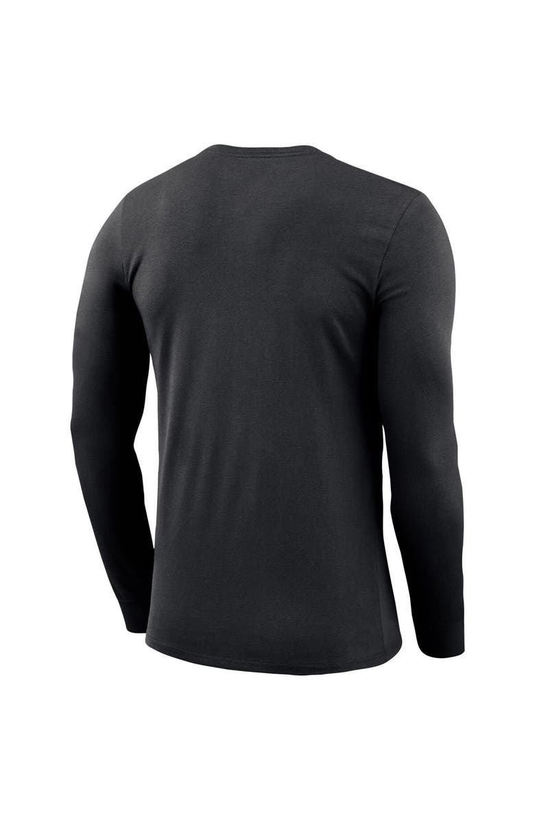 Nike Men's Nike Black Oregon Ducks Basketball Drop Legend Long Sleeve Performance T-Shirt, Alternate, color,