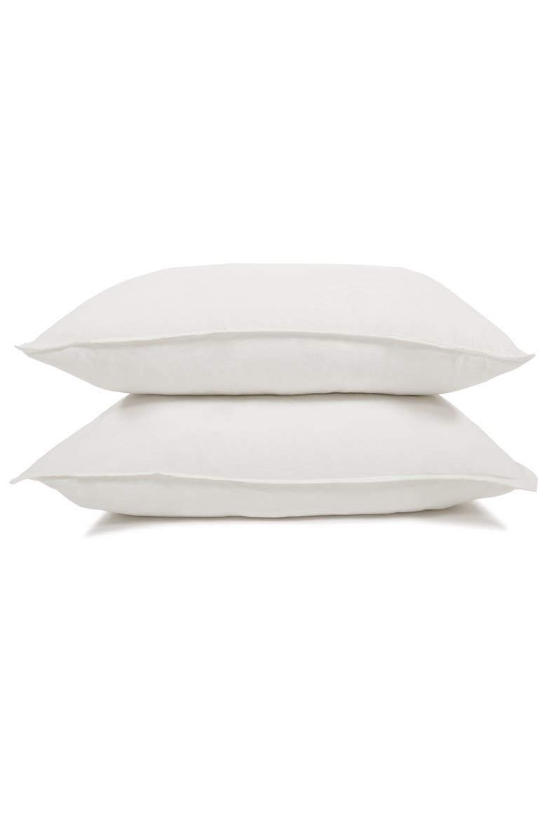 Parker Linen Sham Set, Alternate, color, WHITE