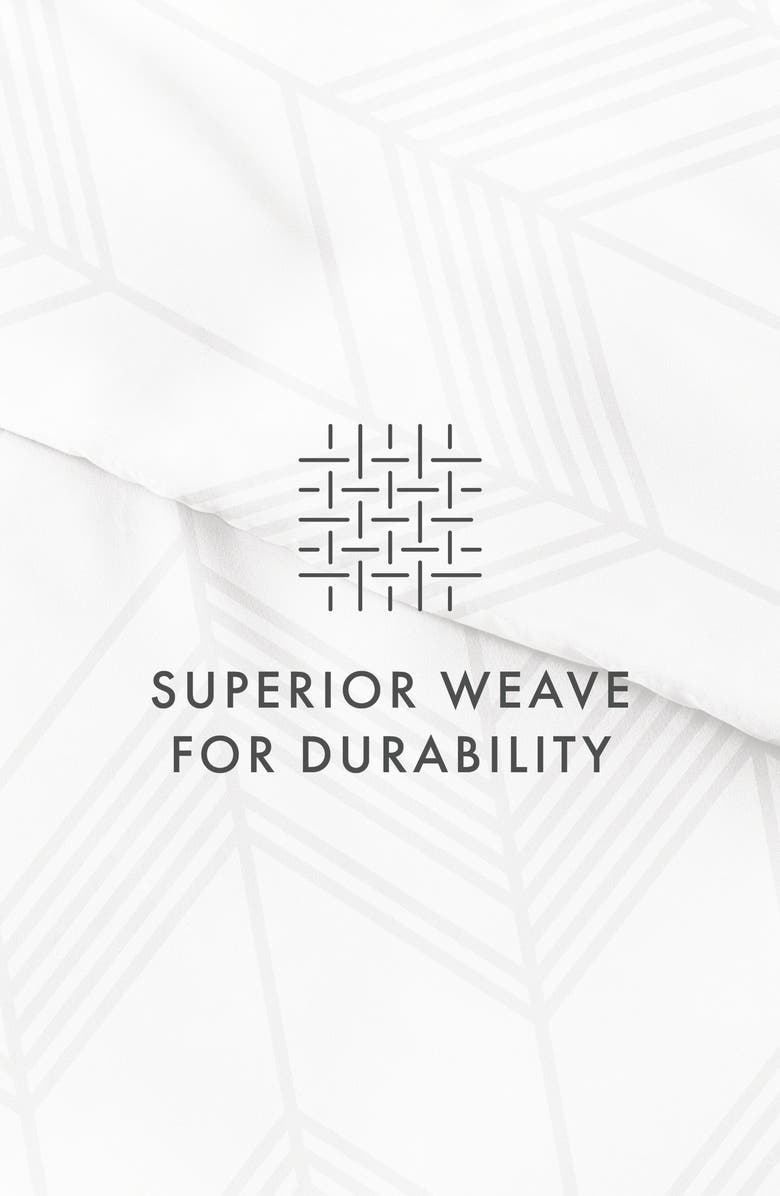 HOMESPUN Premium Ultra Soft Alps Chevron Pattern 3-Piece Duvet Cover Set, Alternate, color, Gray