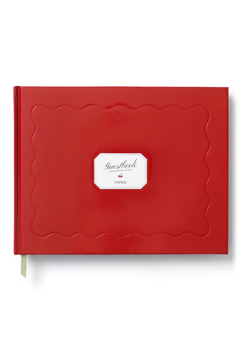 Cherry On Top Guestbook, Main, color, BRIGHT RED