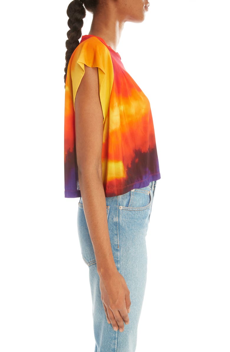 Rabanne Plastic Art Tie Dye Boxy T-Shirt, Alternate, color, 