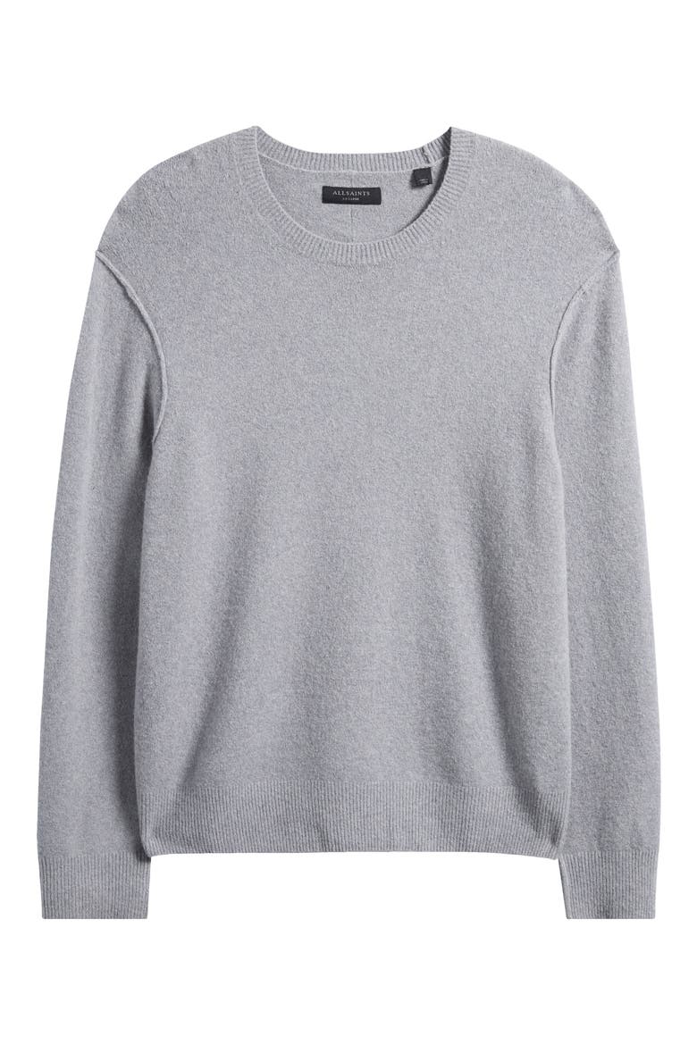 Patern Crewneck Sweater, Main, color, LIGHT GREY