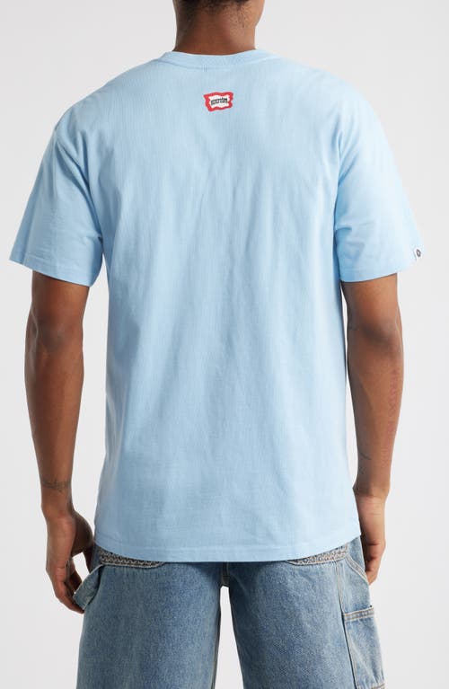 Icecream Candy Graphic T-shirt In Cerulean Blue
