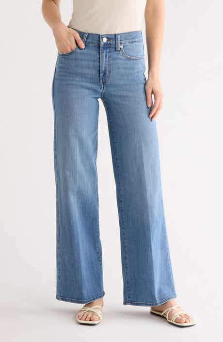 FRAME The High Rise Wide Leg Jeans