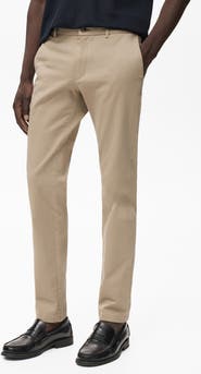 MANGO Barna Slim Fit Stretch Twill Chino Pants