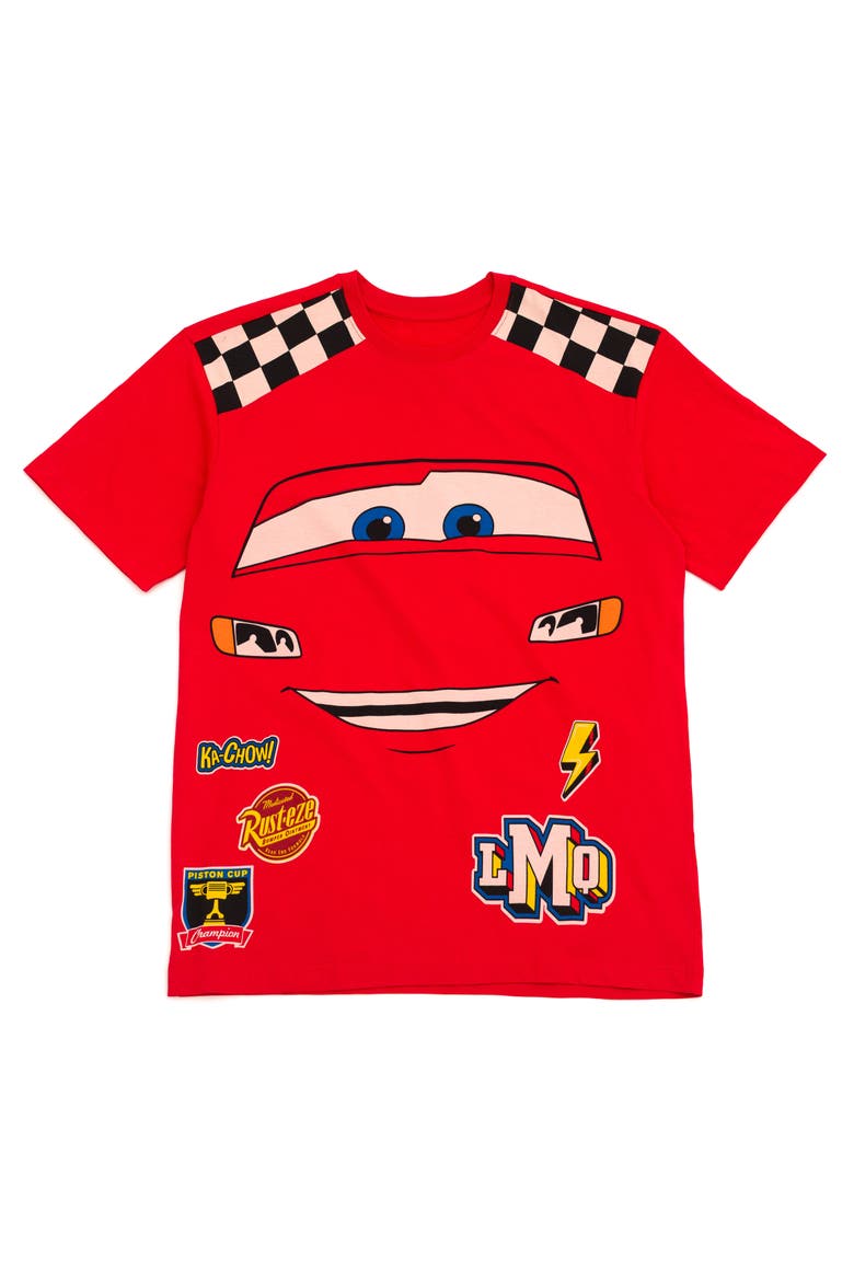 Cars Cosplay Short Sleeve T-Shirt, Main, color, McQueen Racing Red
