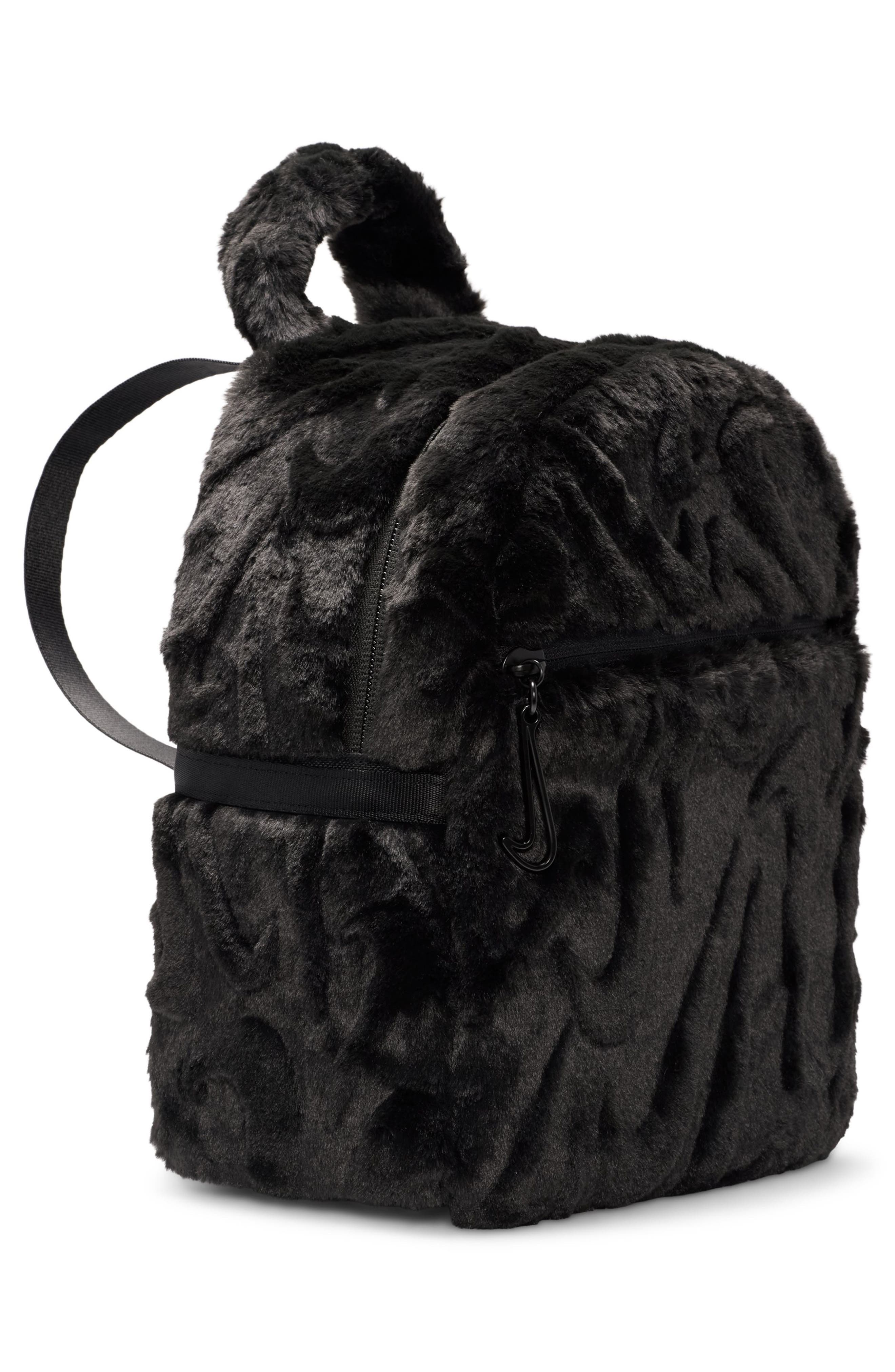 Nike Sportswear Futura Faux Fur Mini Backpack, Alternate, color, 