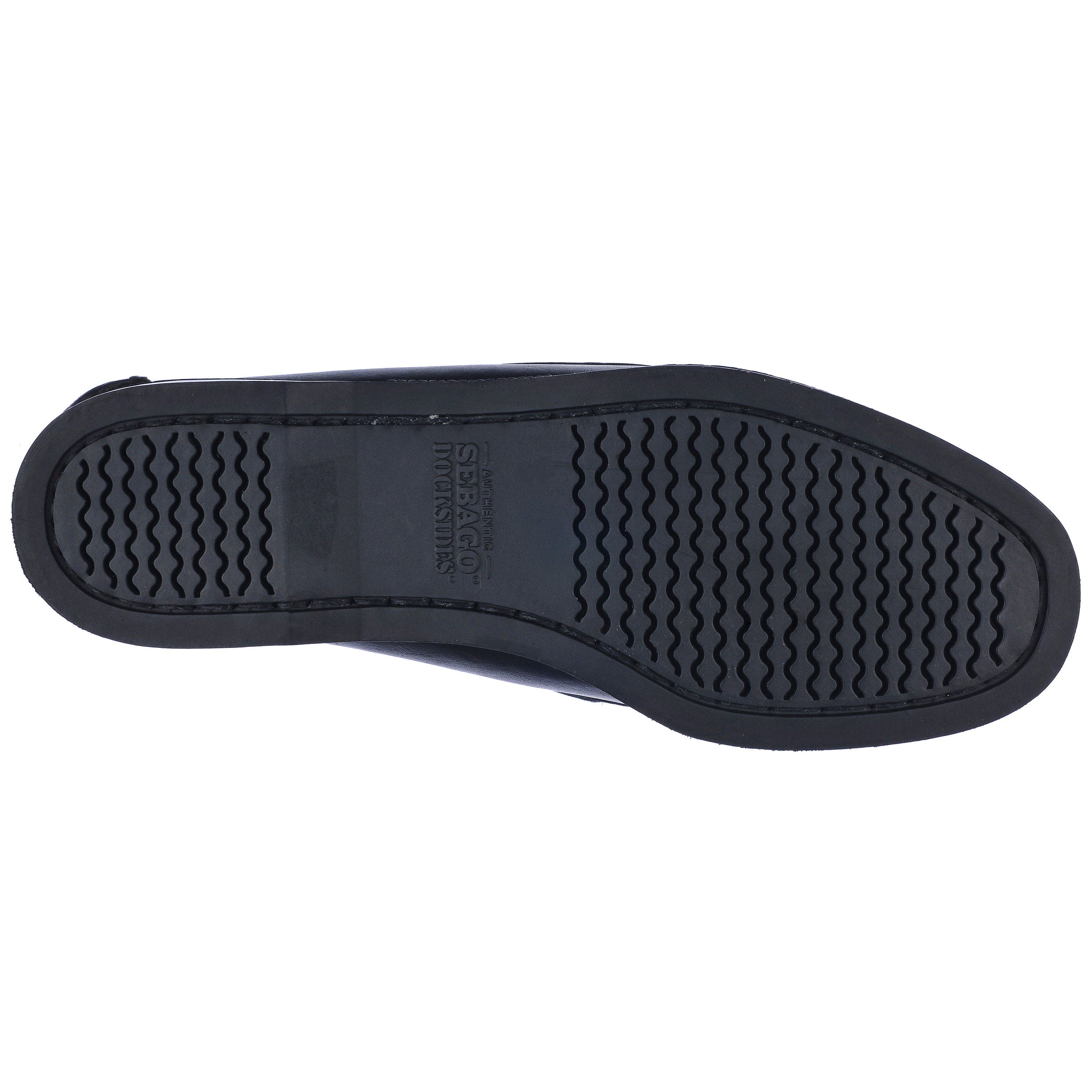 Sebago Docksides Portland Boat Shoes, Alternate, color, Total Black