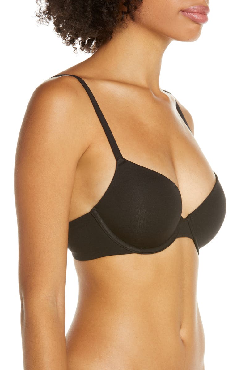 Madewell Shea Cotton & Modal T-Shirt Bra, Alternate, color, 