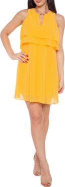 TASH AND SOPHIE Popover Chiffon Dress